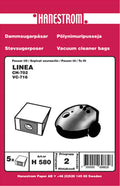 Dammsugarpåsar Linea CH-702 / VC-716