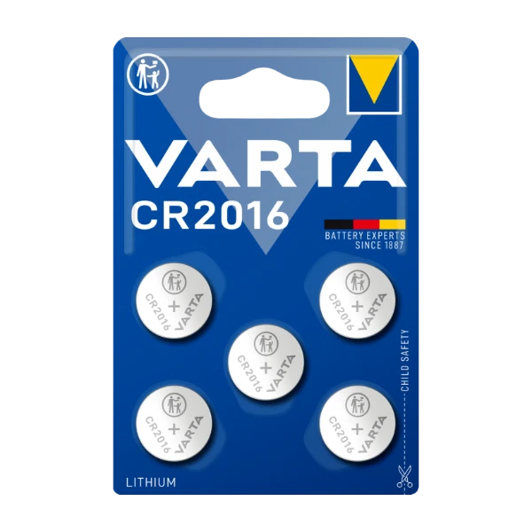 BATTERI CR2016 LITIUM MYNT 5ST