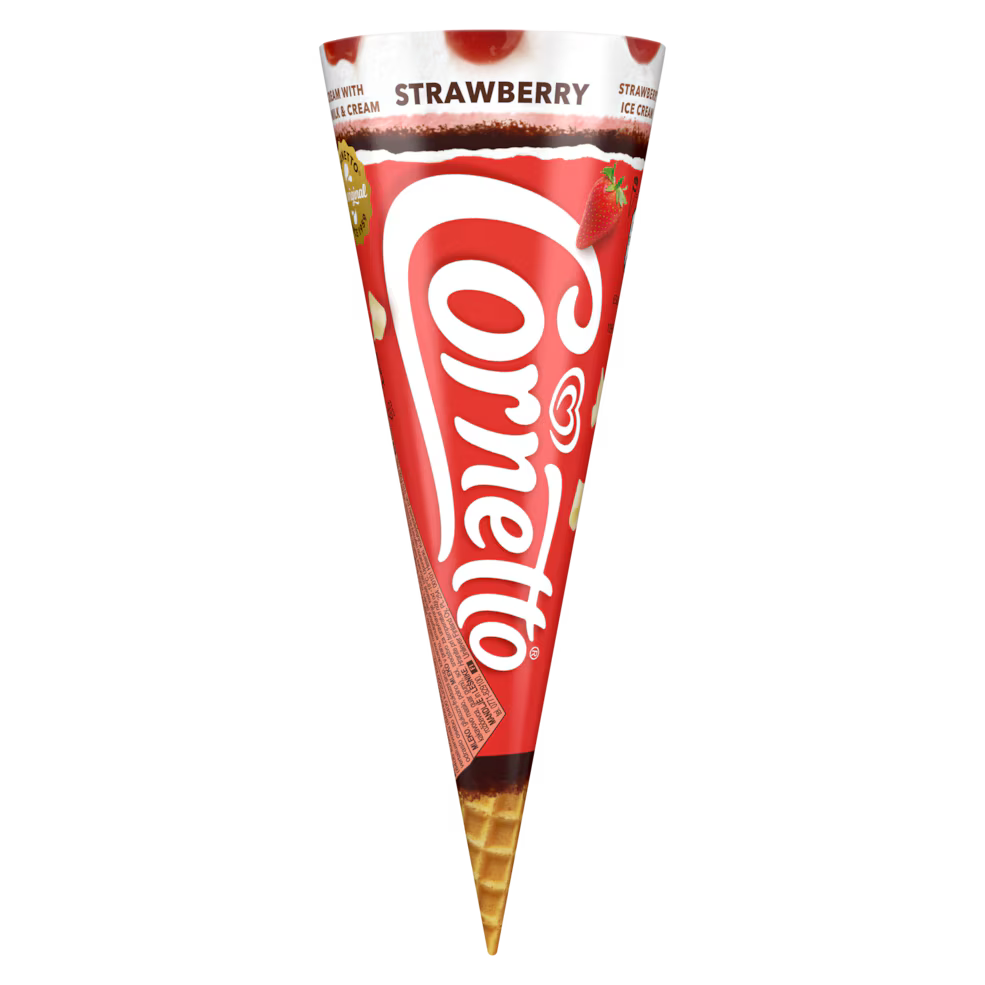 Cornetto Glass Jordgubb