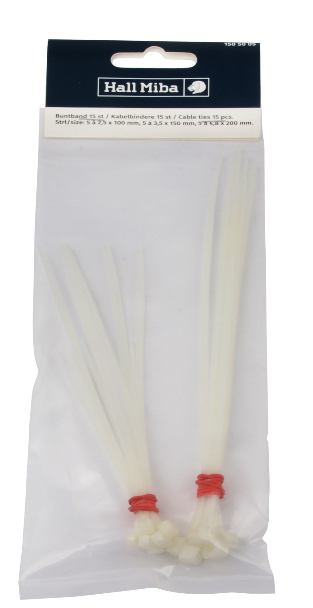 Buntband 15 st vita