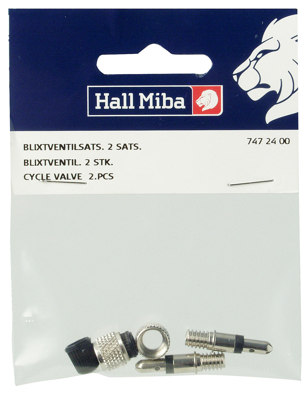 Blixtventilsats till cykel 2 st