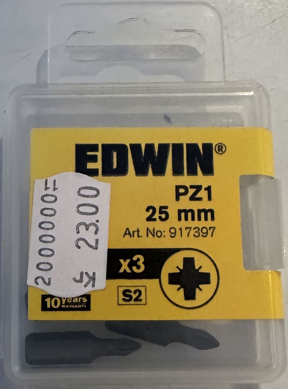 BITS 25MM PZ1 3-P EDWIN