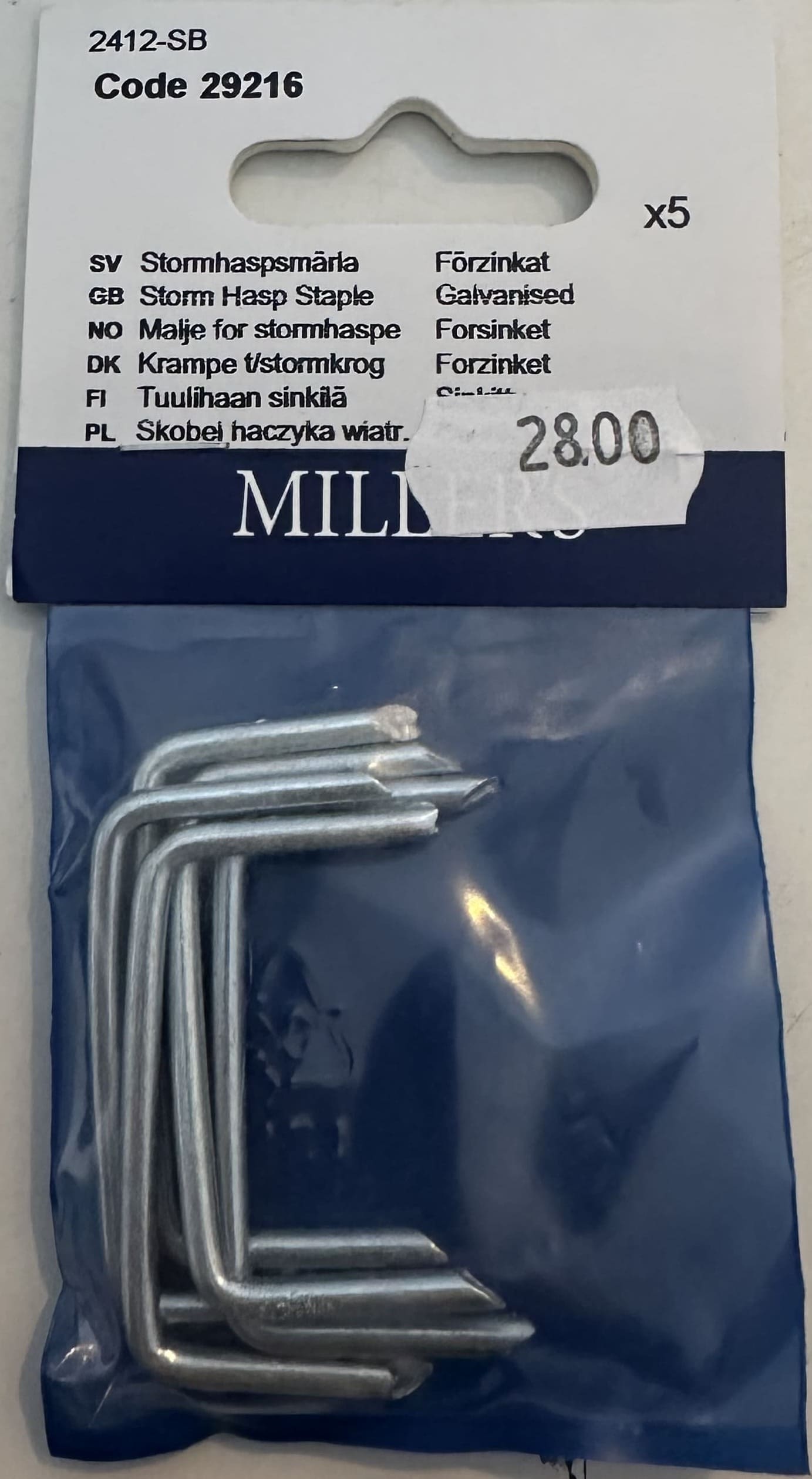 Stormhaspsmärla Förzinkat