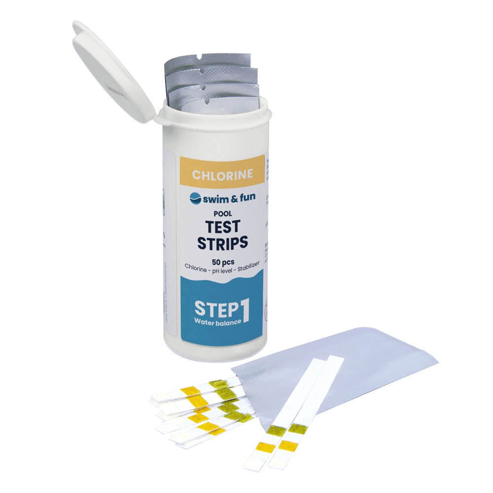 Teststickor PH-värde och klor