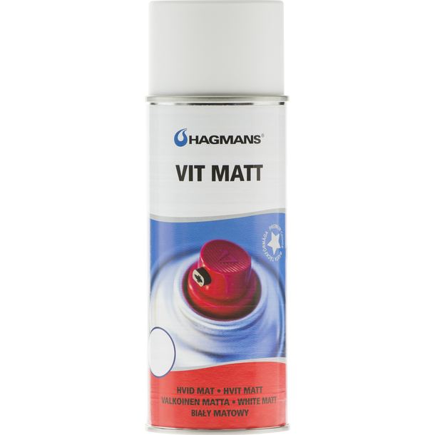 SPRAYFÄRG HAGMANS VIT MATT 400ML