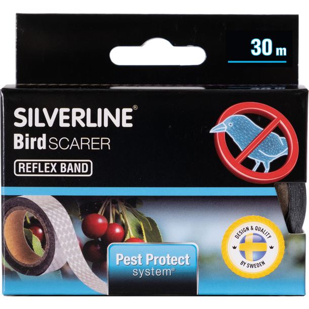 FÅGELSKRÄMMA REFLEXBAND 30 M SILVERLINE