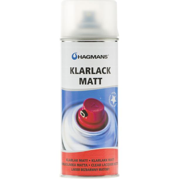 SPRAYFÄRG HAGMANS KLARLACK MATT 400ML