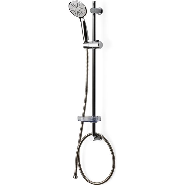 DUSCHSET DAHLIA 1-SPRAY KROM D110MM/SLANG 150-200CM