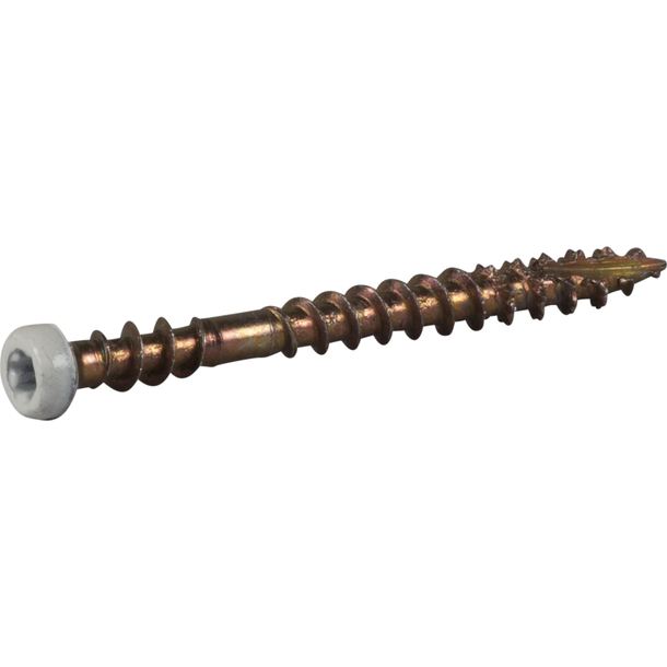 SOCKELSKRUV TX10 VITLACKERAD 3,9X42 400ST