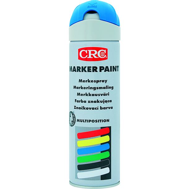MÄRKFÄRG AEROSOL FLUO CRC BLÅ 500ML