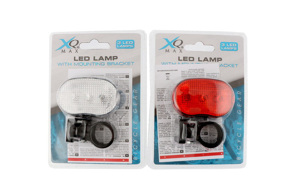 Cykelbelysning LED sorterade fram och bak